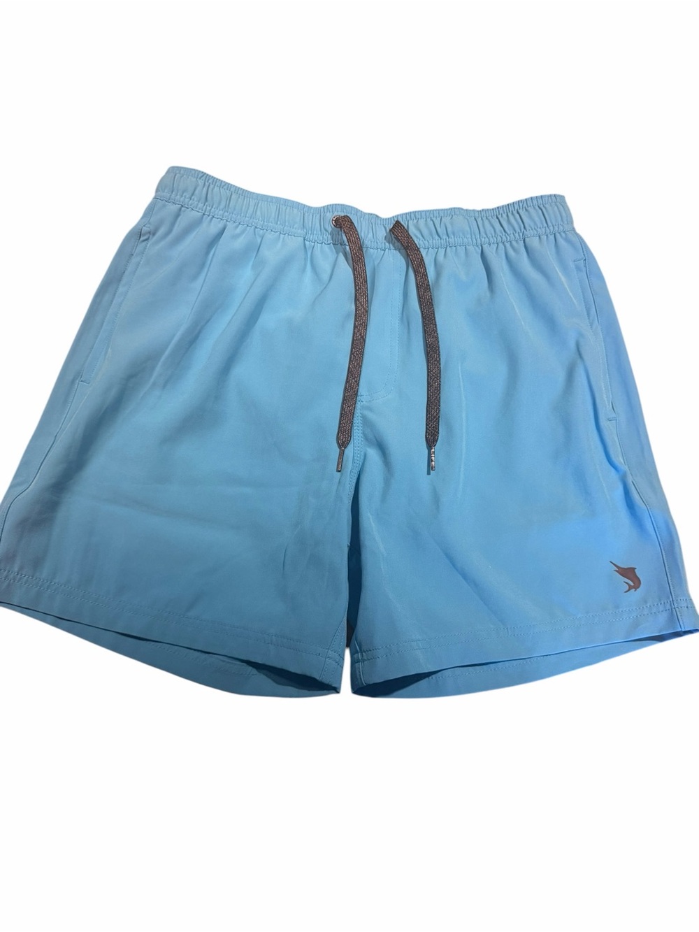 Light Blue Men's Salt Life Swim Trunks with Drawstring